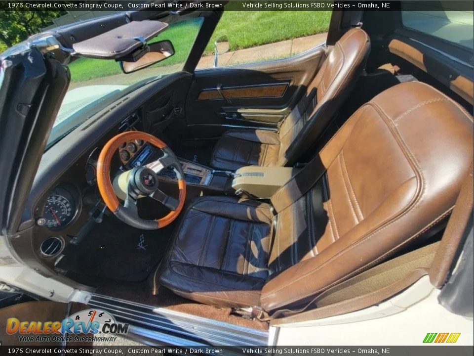 Dark Brown Interior - 1976 Chevrolet Corvette Stingray Coupe Photo #5