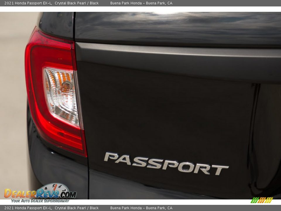 2021 Honda Passport EX-L Crystal Black Pearl / Black Photo #10