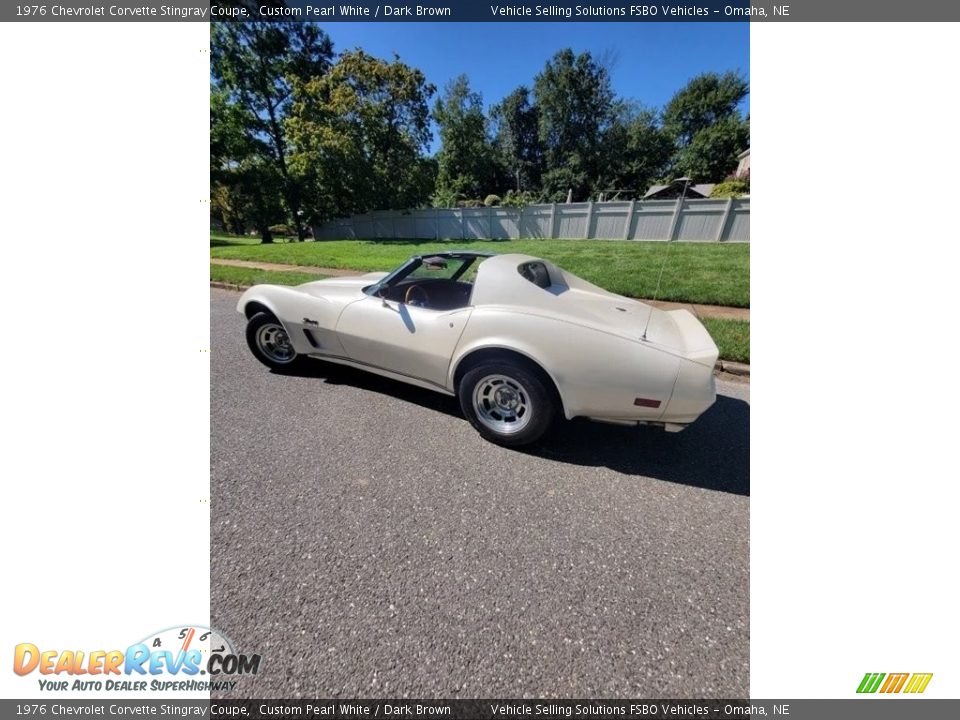 1976 Chevrolet Corvette Stingray Coupe Custom Pearl White / Dark Brown Photo #10