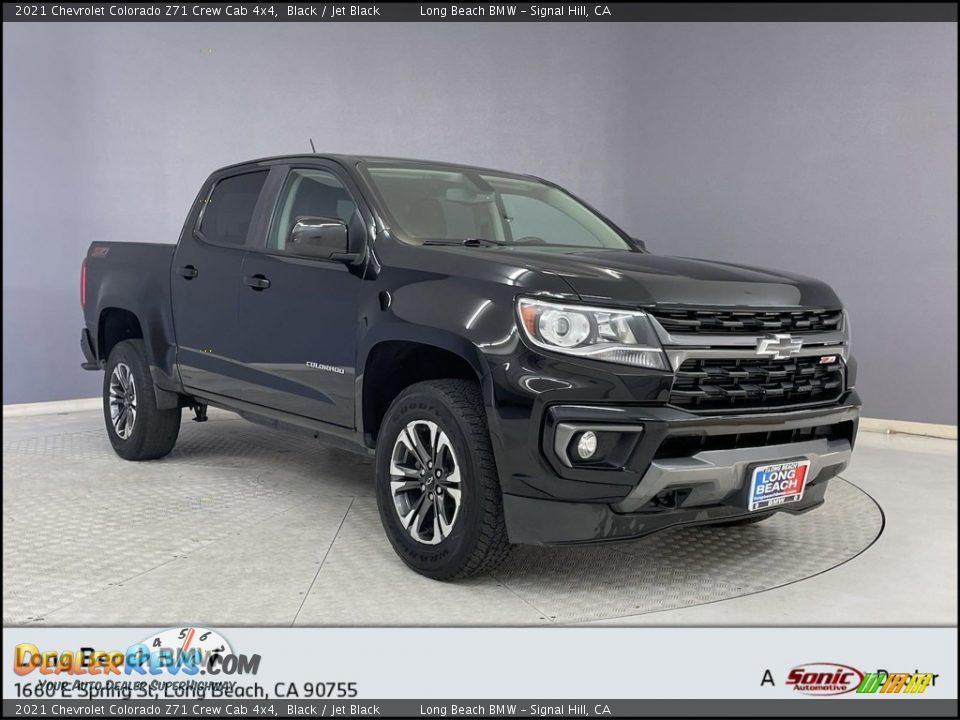 2021 Chevrolet Colorado Z71 Crew Cab 4x4 Black / Jet Black Photo #1