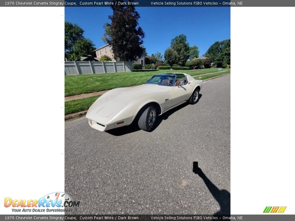 1976 Chevrolet Corvette Stingray Coupe Custom Pearl White / Dark Brown Photo #15