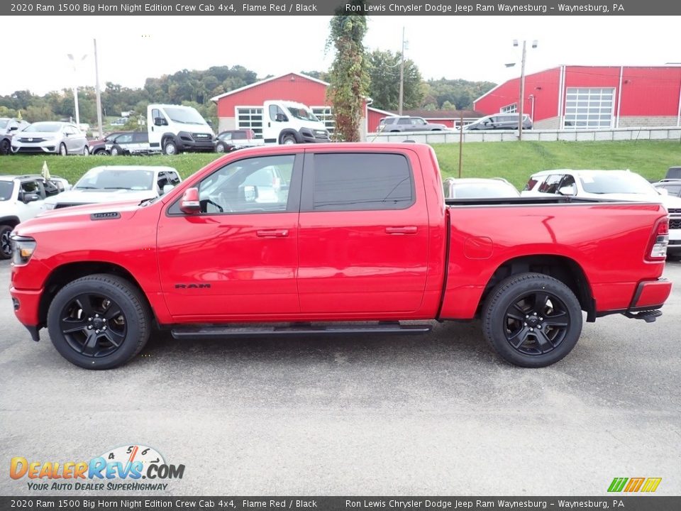 Flame Red 2020 Ram 1500 Big Horn Night Edition Crew Cab 4x4 Photo #2