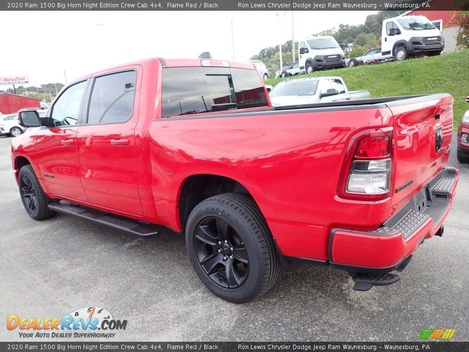 Flame Red 2020 Ram 1500 Big Horn Night Edition Crew Cab 4x4 Photo #3