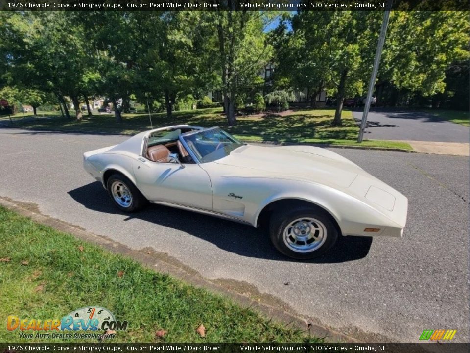 Custom Pearl White 1976 Chevrolet Corvette Stingray Coupe Photo #17