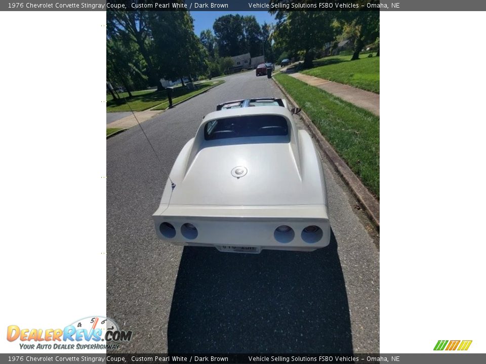 1976 Chevrolet Corvette Stingray Coupe Custom Pearl White / Dark Brown Photo #20