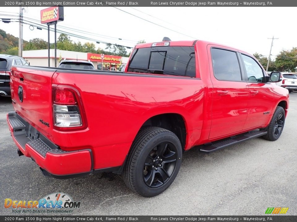 2020 Ram 1500 Big Horn Night Edition Crew Cab 4x4 Flame Red / Black Photo #6