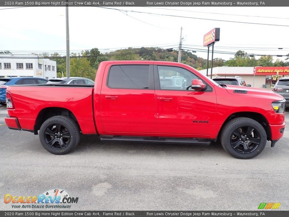 2020 Ram 1500 Big Horn Night Edition Crew Cab 4x4 Flame Red / Black Photo #7