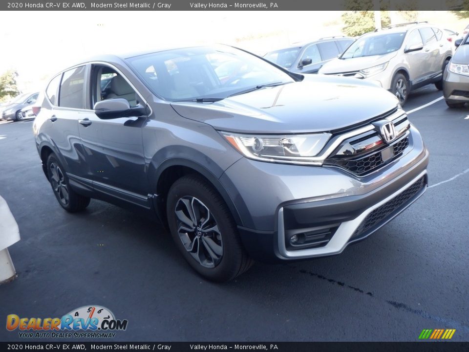 2020 Honda CR-V EX AWD Modern Steel Metallic / Gray Photo #4
