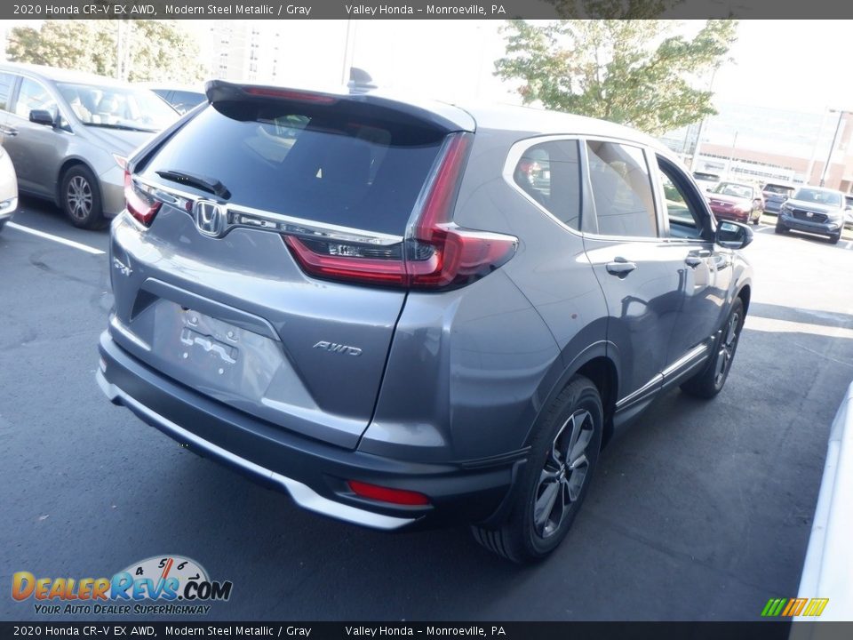 2020 Honda CR-V EX AWD Modern Steel Metallic / Gray Photo #5
