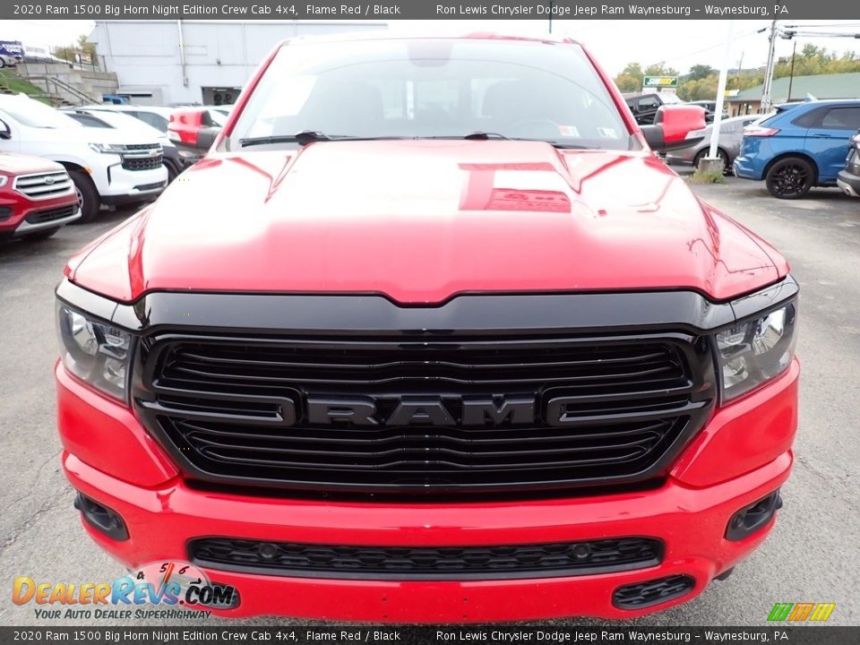 2020 Ram 1500 Big Horn Night Edition Crew Cab 4x4 Flame Red / Black Photo #9