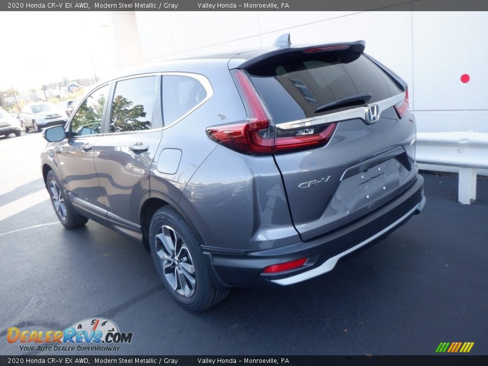 2020 Honda CR-V EX AWD Modern Steel Metallic / Gray Photo #8