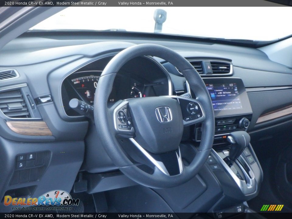 2020 Honda CR-V EX AWD Modern Steel Metallic / Gray Photo #10