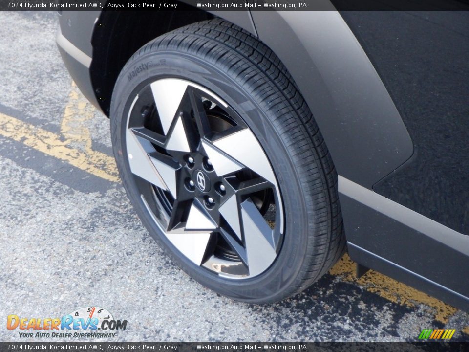 2024 Hyundai Kona Limited AWD Abyss Black Pearl / Gray Photo #4