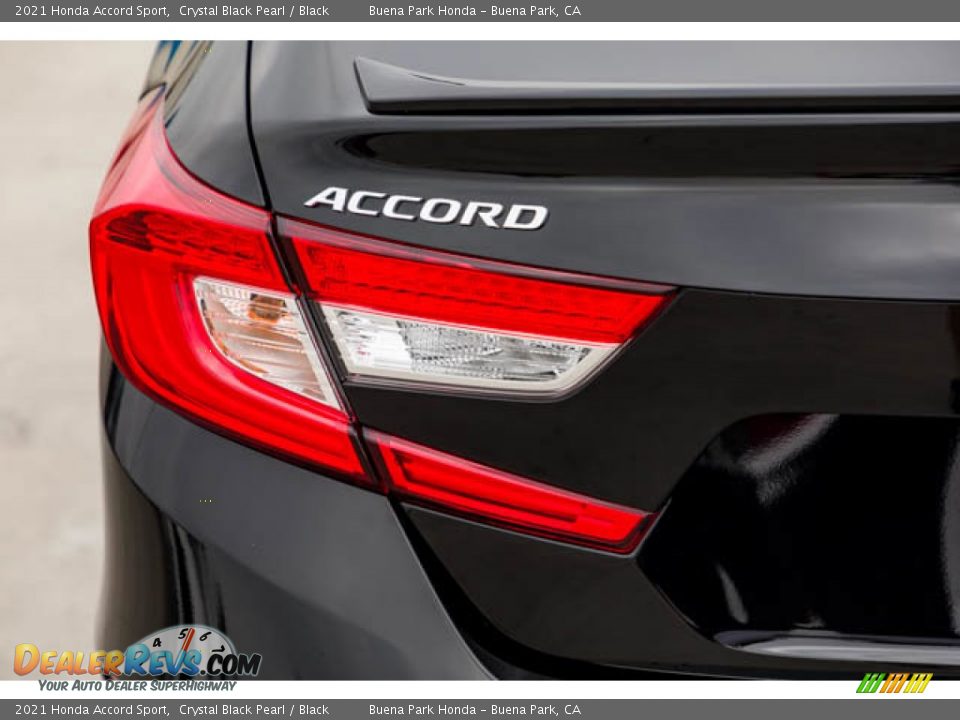2021 Honda Accord Sport Crystal Black Pearl / Black Photo #10
