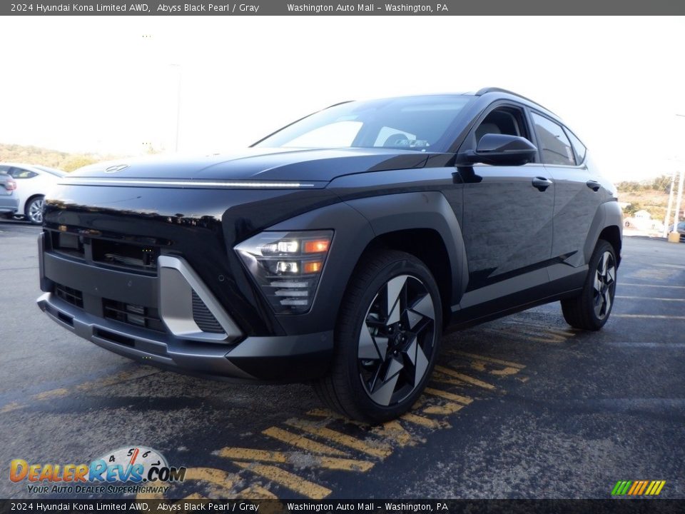 2024 Hyundai Kona Limited AWD Abyss Black Pearl / Gray Photo #6