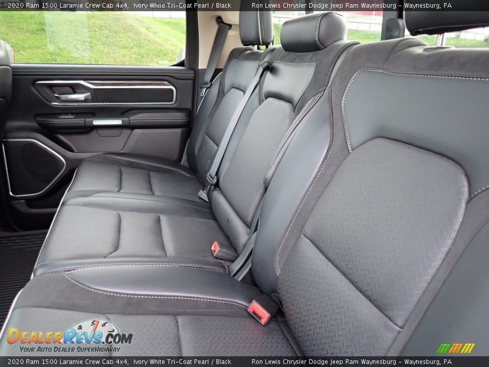 Rear Seat of 2020 Ram 1500 Laramie Crew Cab 4x4 Photo #12