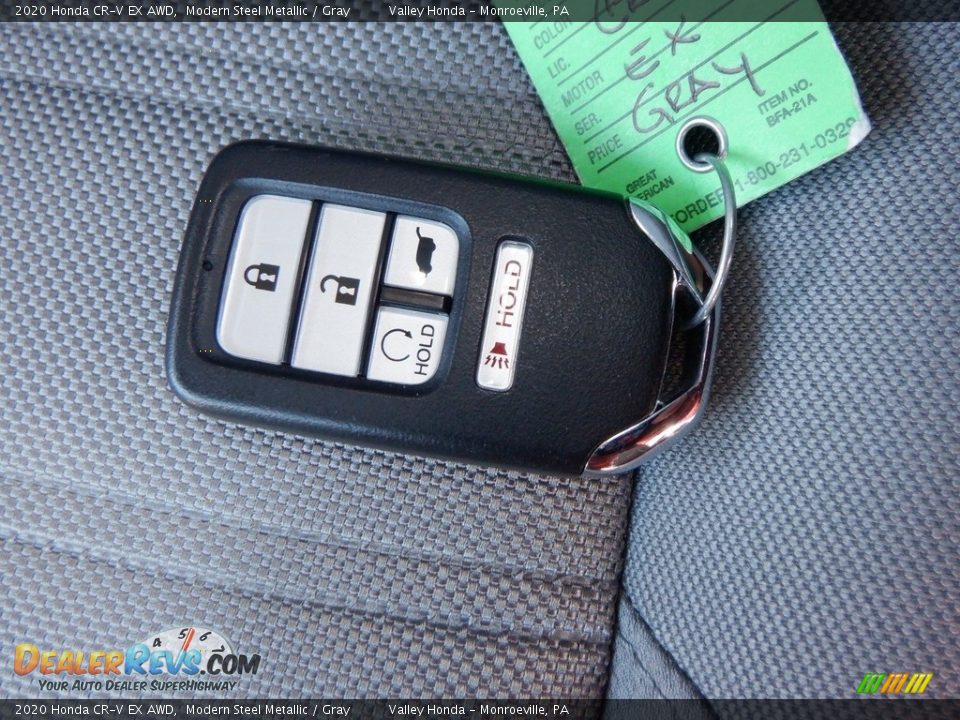 2020 Honda CR-V EX AWD Modern Steel Metallic / Gray Photo #28