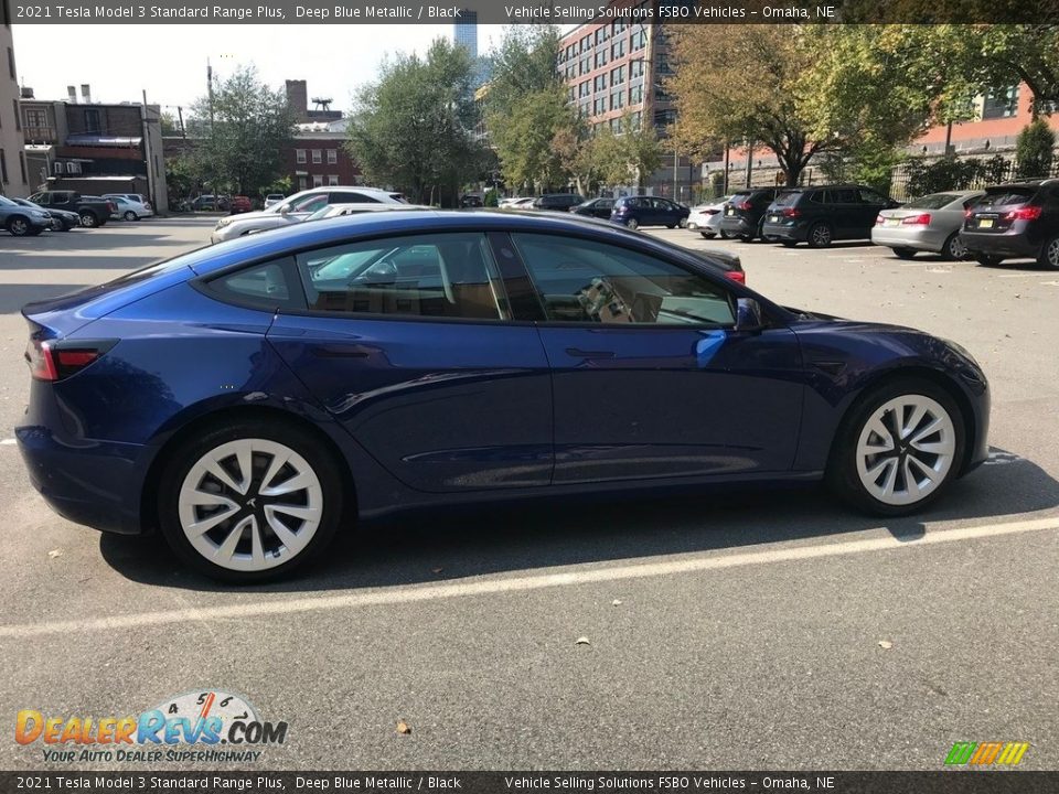 2021 Tesla Model 3 Standard Range Plus Deep Blue Metallic / Black Photo #1