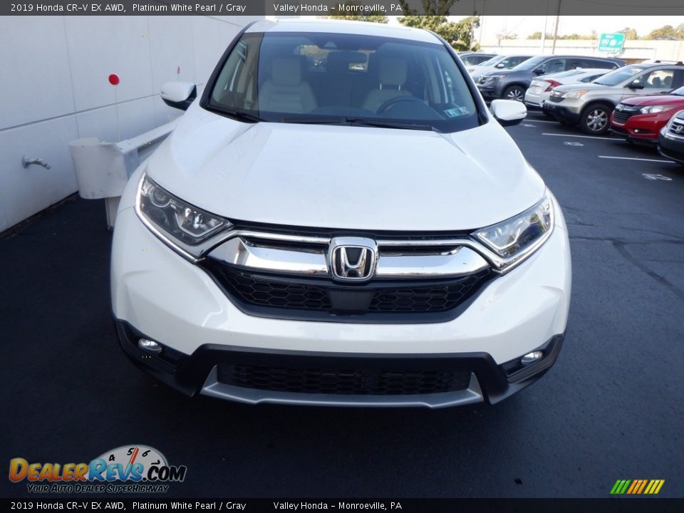 2019 Honda CR-V EX AWD Platinum White Pearl / Gray Photo #5