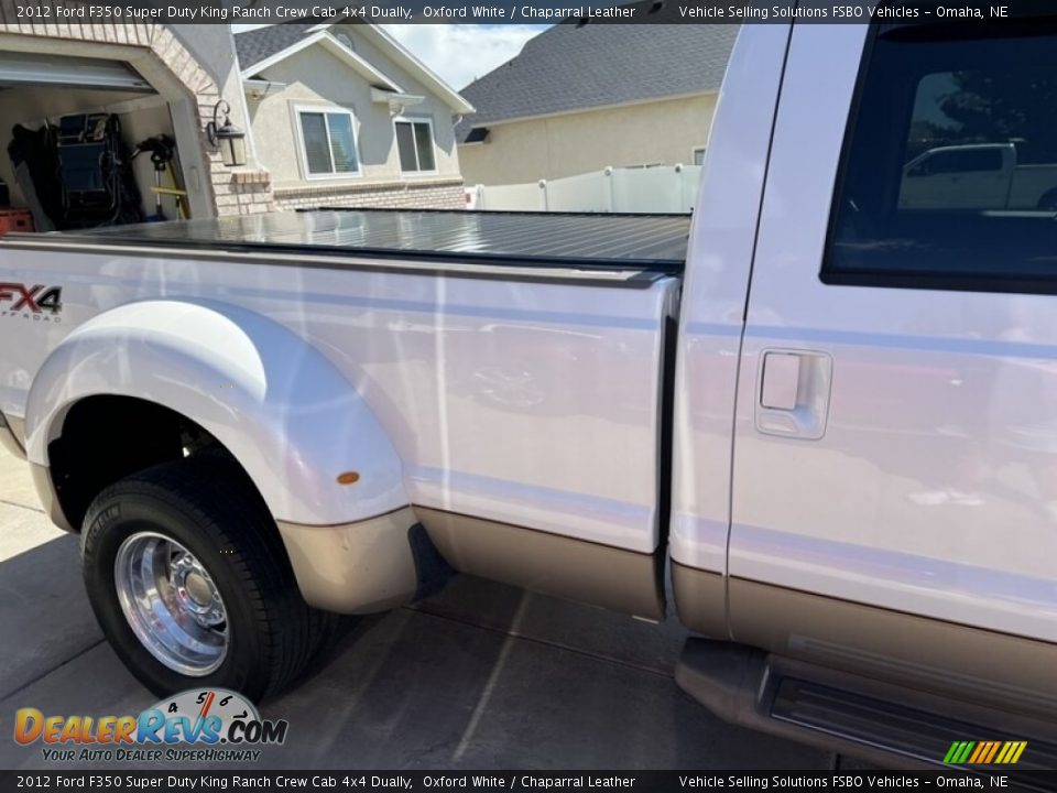 2012 Ford F350 Super Duty King Ranch Crew Cab 4x4 Dually Oxford White / Chaparral Leather Photo #3