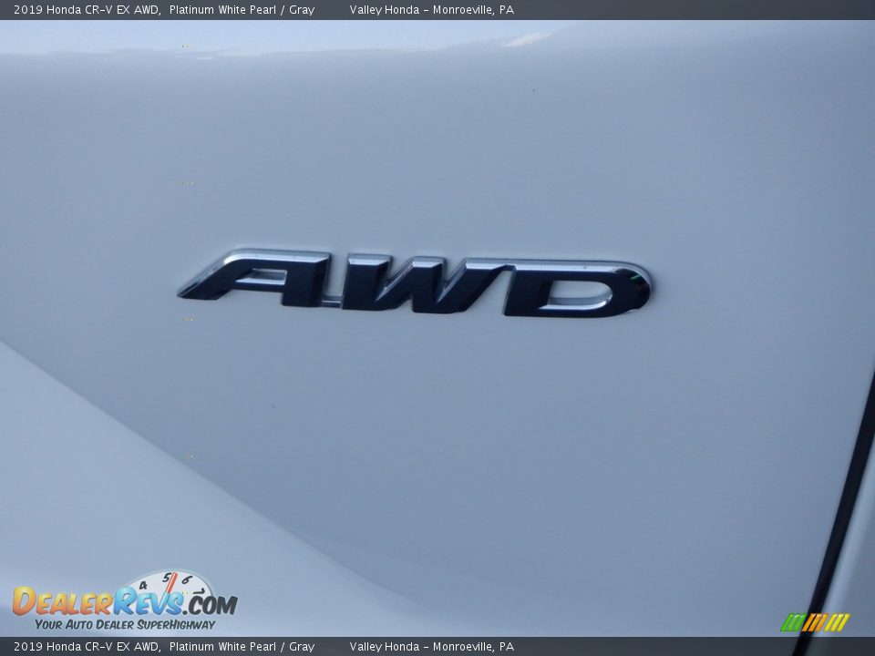 2019 Honda CR-V EX AWD Platinum White Pearl / Gray Photo #8