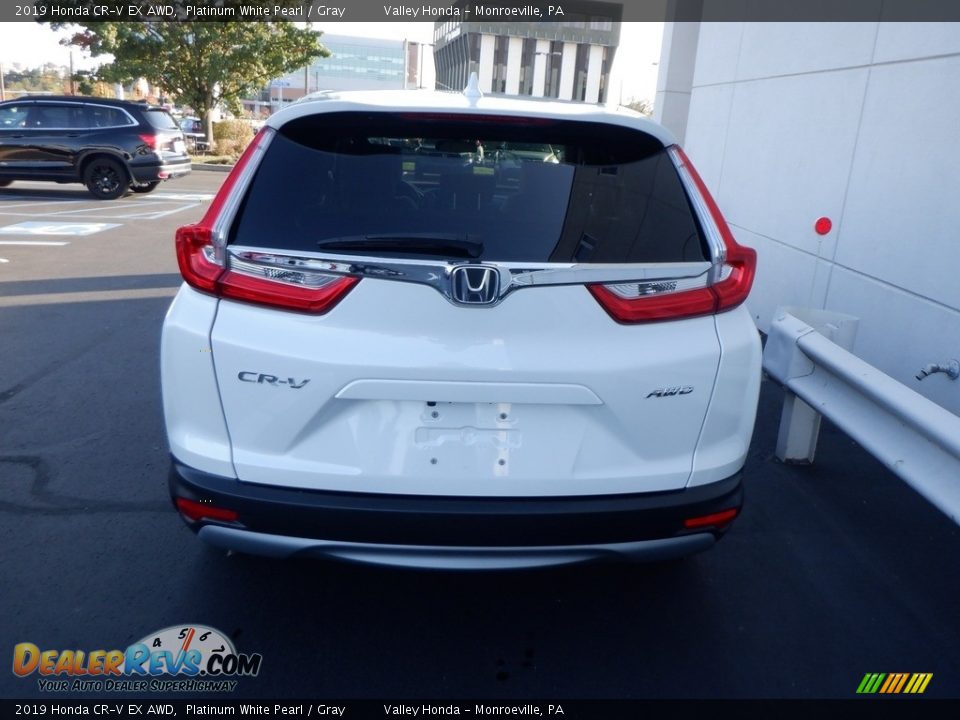 2019 Honda CR-V EX AWD Platinum White Pearl / Gray Photo #9