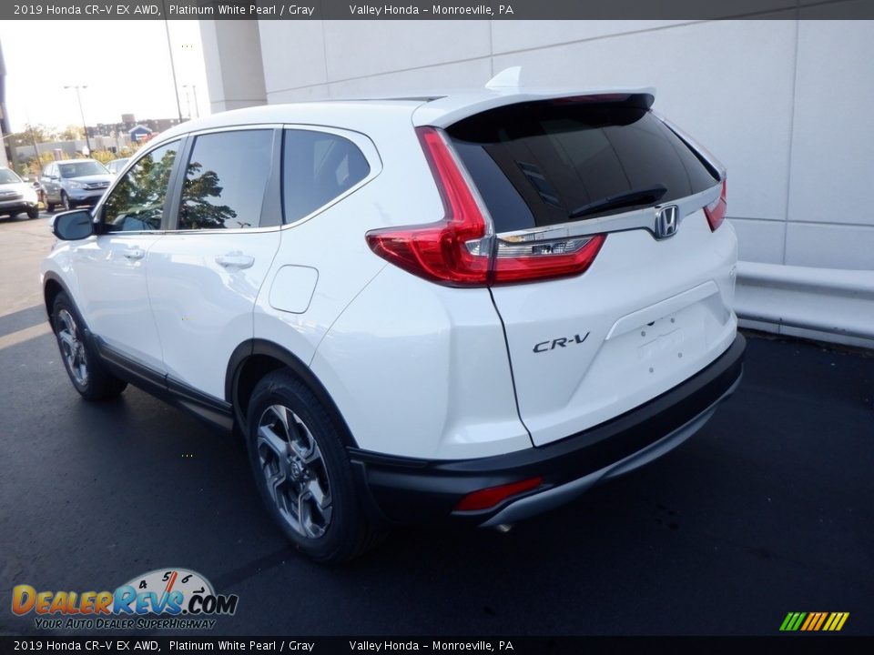 2019 Honda CR-V EX AWD Platinum White Pearl / Gray Photo #10
