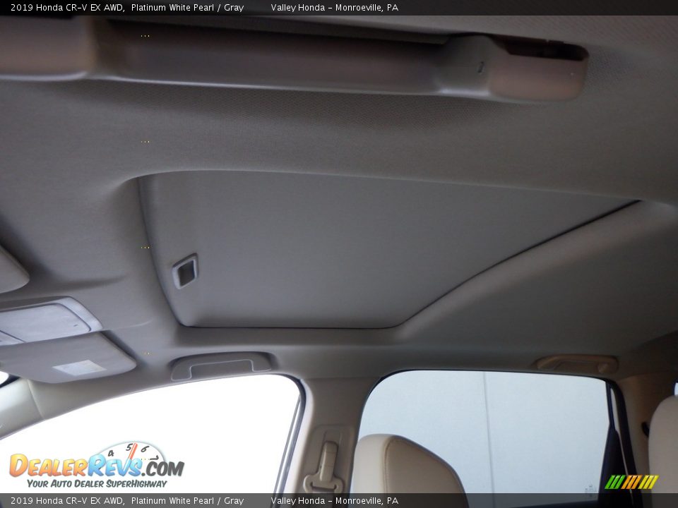 2019 Honda CR-V EX AWD Platinum White Pearl / Gray Photo #11
