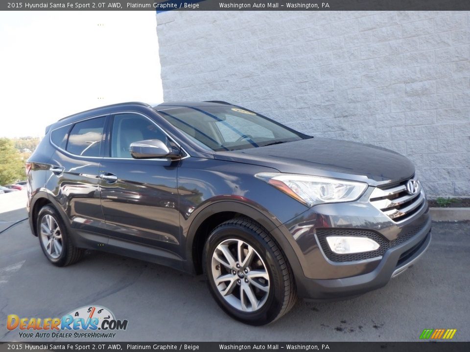 2015 Hyundai Santa Fe Sport 2.0T AWD Platinum Graphite / Beige Photo #1