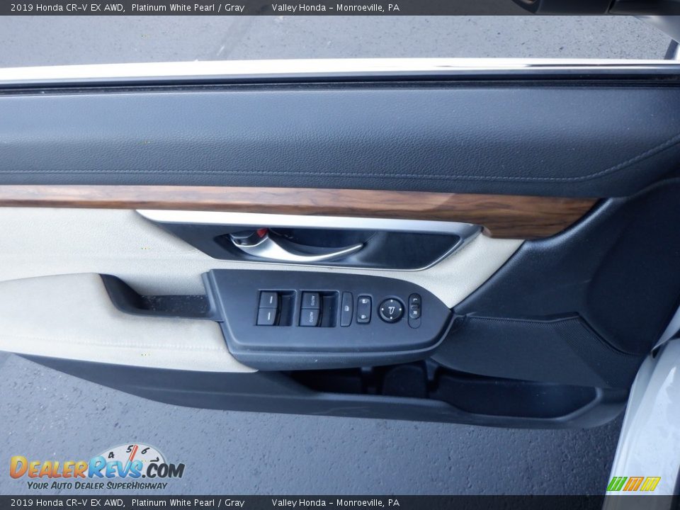 2019 Honda CR-V EX AWD Platinum White Pearl / Gray Photo #14