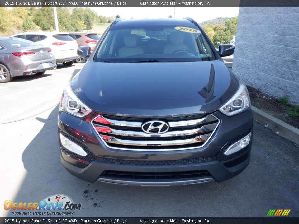 2015 Hyundai Santa Fe Sport 2.0T AWD Platinum Graphite / Beige Photo #4