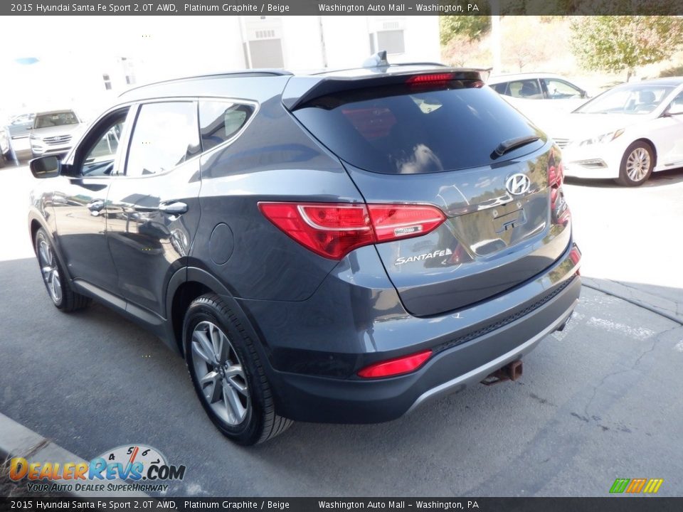 2015 Hyundai Santa Fe Sport 2.0T AWD Platinum Graphite / Beige Photo #6