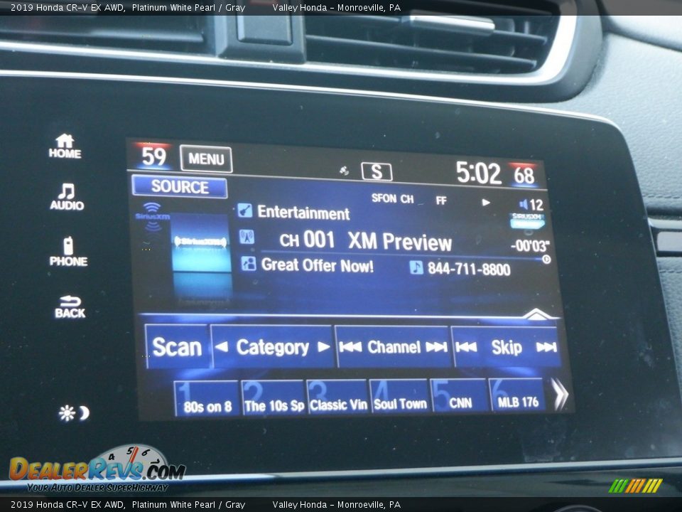 2019 Honda CR-V EX AWD Platinum White Pearl / Gray Photo #21