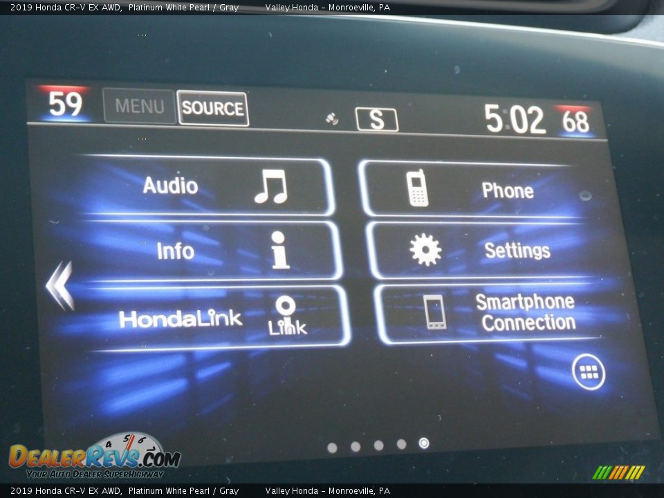 2019 Honda CR-V EX AWD Platinum White Pearl / Gray Photo #22