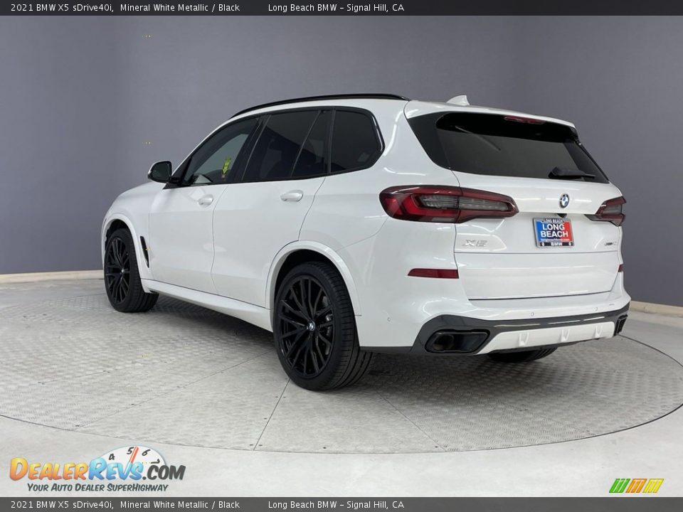 2021 BMW X5 sDrive40i Mineral White Metallic / Black Photo #3