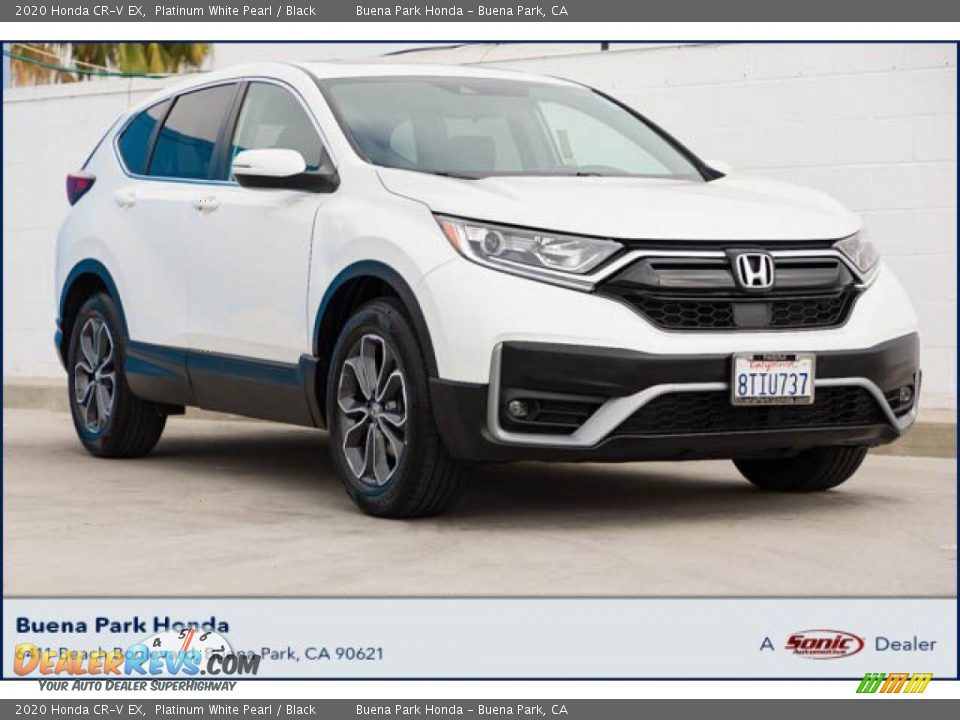 2020 Honda CR-V EX Platinum White Pearl / Black Photo #1