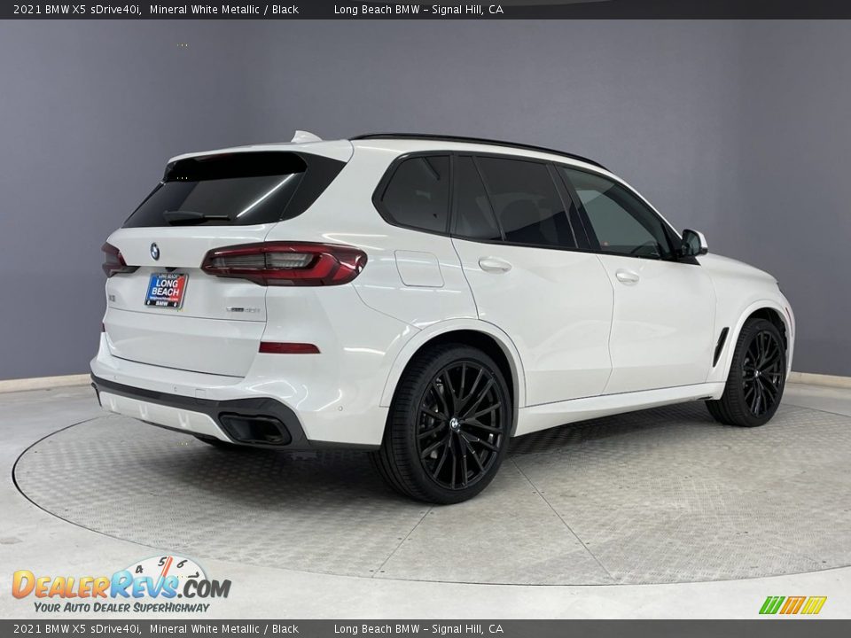2021 BMW X5 sDrive40i Mineral White Metallic / Black Photo #5