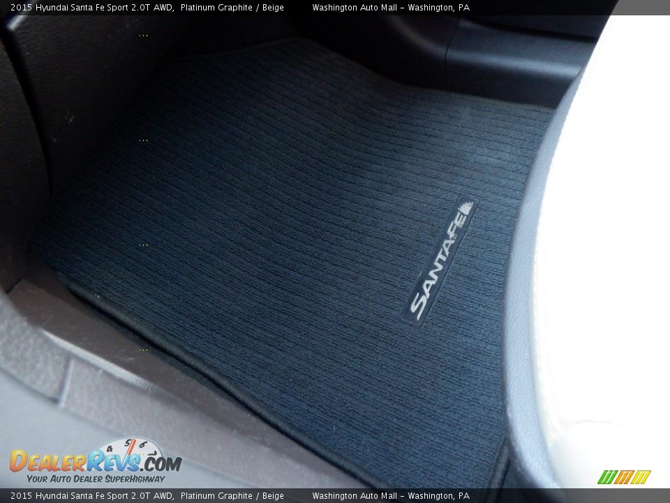 2015 Hyundai Santa Fe Sport 2.0T AWD Platinum Graphite / Beige Photo #16
