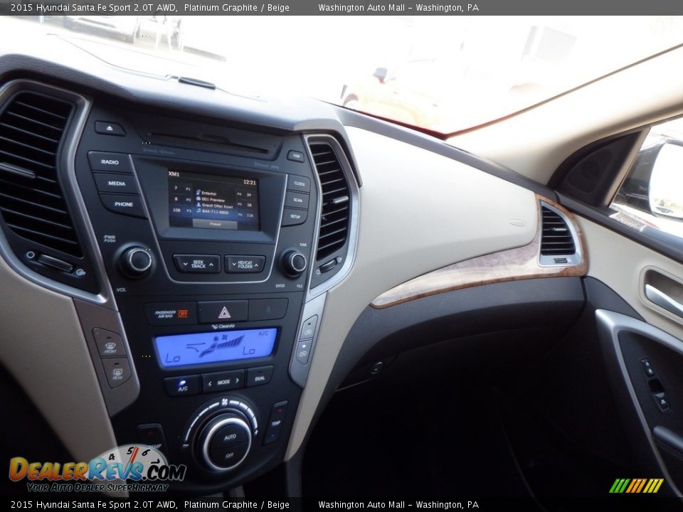 2015 Hyundai Santa Fe Sport 2.0T AWD Platinum Graphite / Beige Photo #17