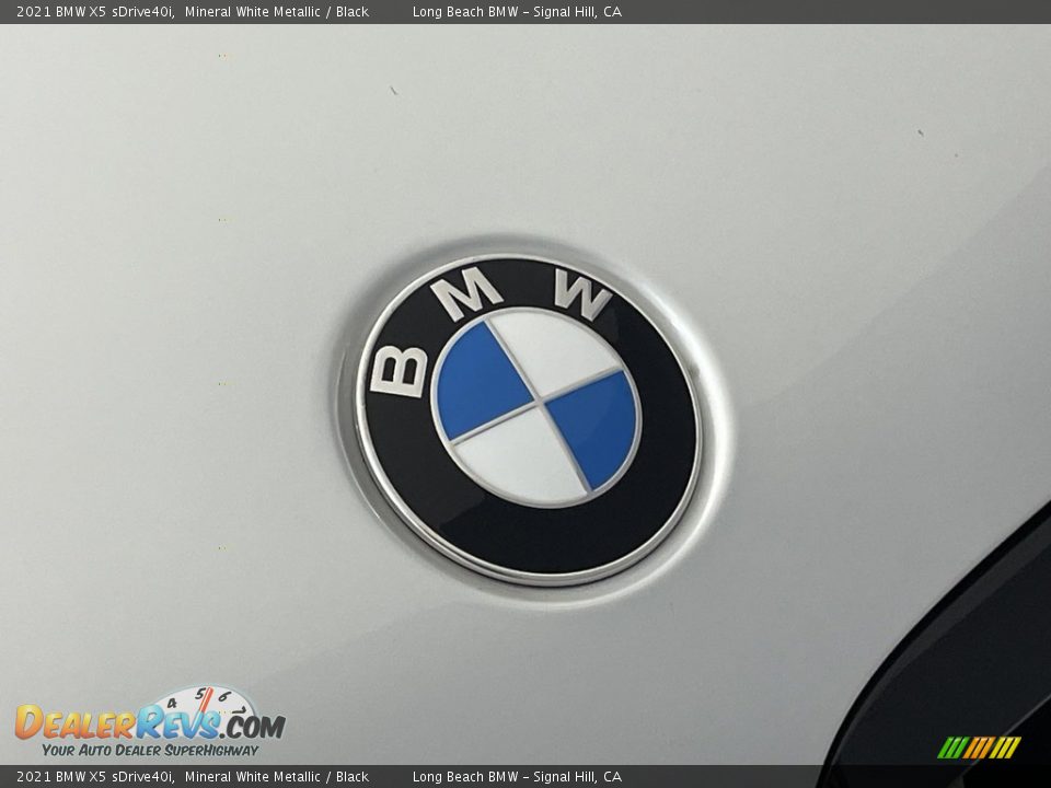 2021 BMW X5 sDrive40i Mineral White Metallic / Black Photo #7