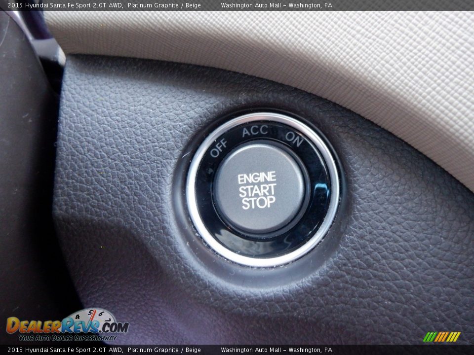 2015 Hyundai Santa Fe Sport 2.0T AWD Platinum Graphite / Beige Photo #18
