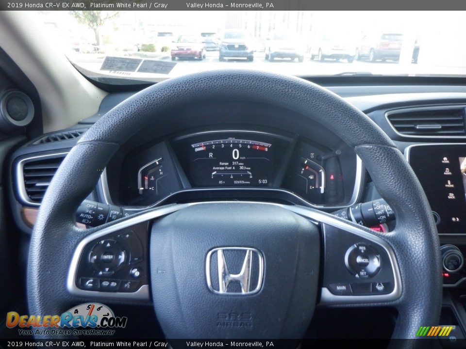 2019 Honda CR-V EX AWD Platinum White Pearl / Gray Photo #27