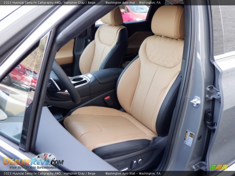 Beige Interior - 2023 Hyundai Santa Fe Calligraphy AWD Photo #12