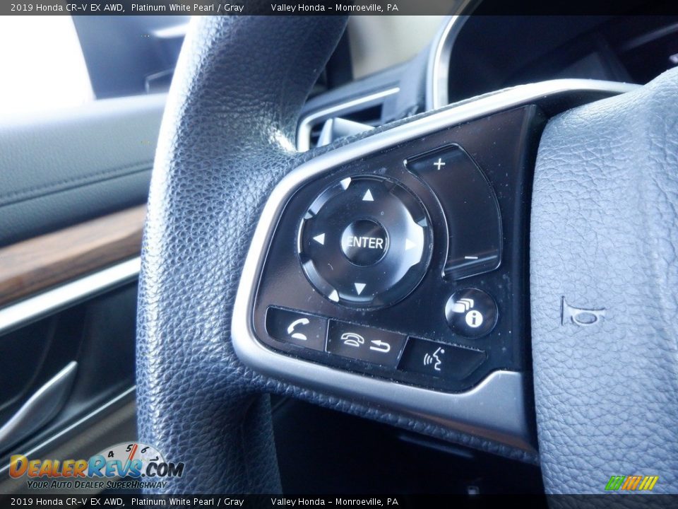 2019 Honda CR-V EX AWD Platinum White Pearl / Gray Photo #28
