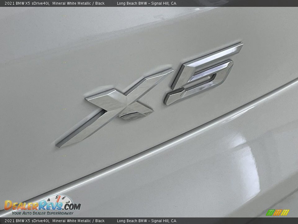 2021 BMW X5 sDrive40i Mineral White Metallic / Black Photo #10