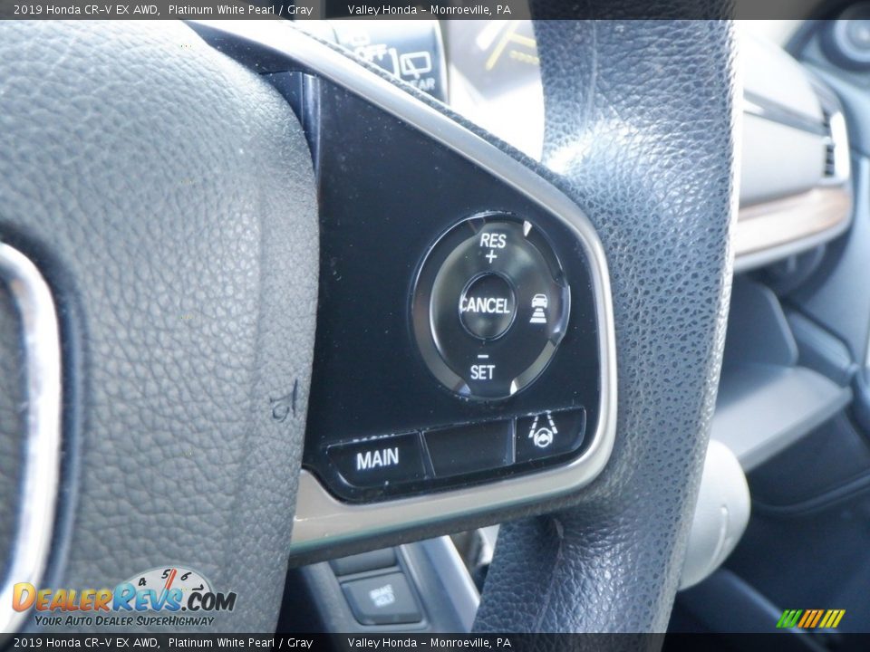 2019 Honda CR-V EX AWD Platinum White Pearl / Gray Photo #29