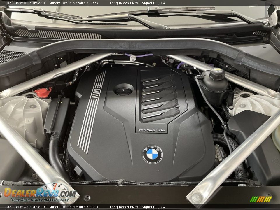 2021 BMW X5 sDrive40i Mineral White Metallic / Black Photo #11