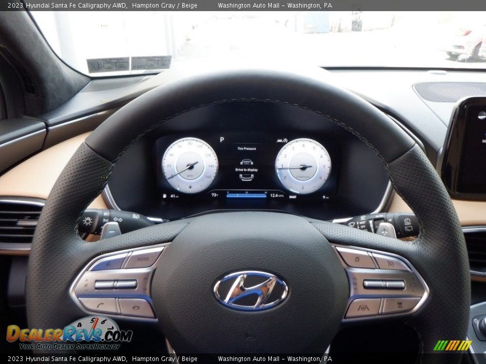 2023 Hyundai Santa Fe Calligraphy AWD Steering Wheel Photo #19