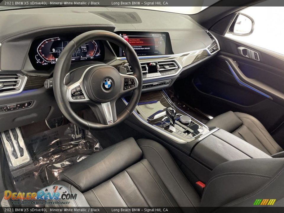 2021 BMW X5 sDrive40i Mineral White Metallic / Black Photo #15