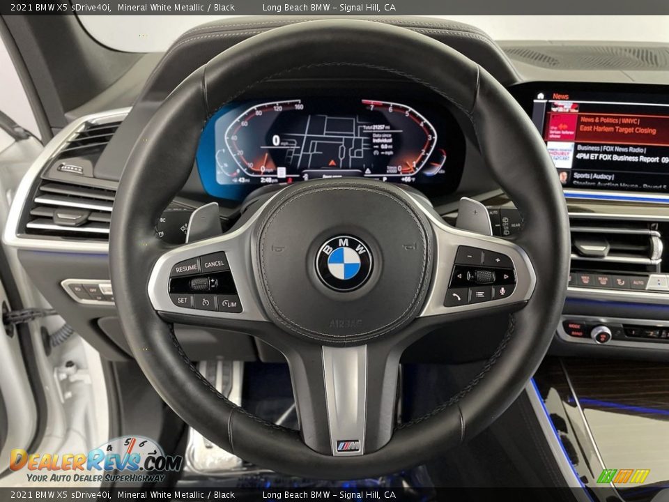 2021 BMW X5 sDrive40i Mineral White Metallic / Black Photo #17